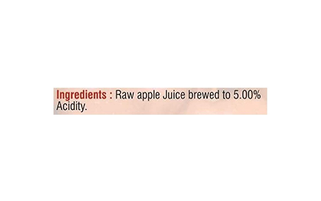 Disano Apple Cider Vinegar (With Goodness Of Mother Vinegar)   Glass Bottle  500 millilitre